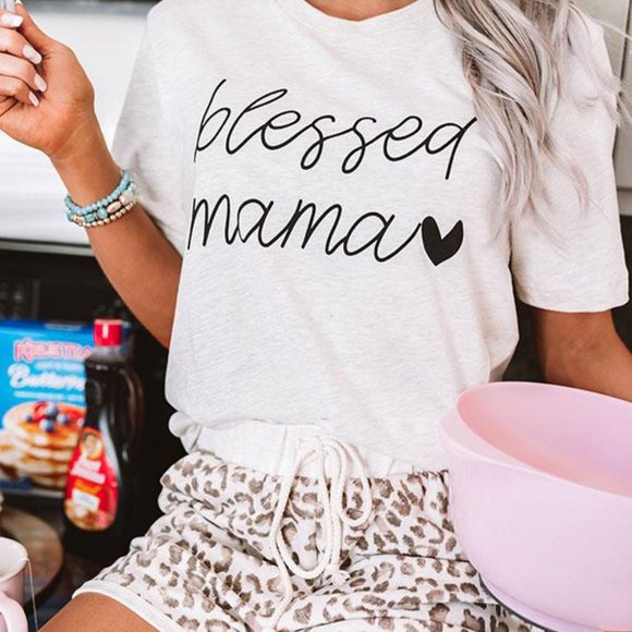 Jaycieonposh Other - Blessed Mama Graphic Leopard Lounge Set